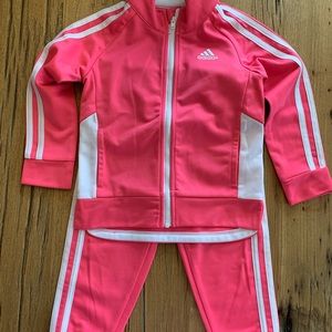 Toddler Adidas Track Suit Pink - 3t